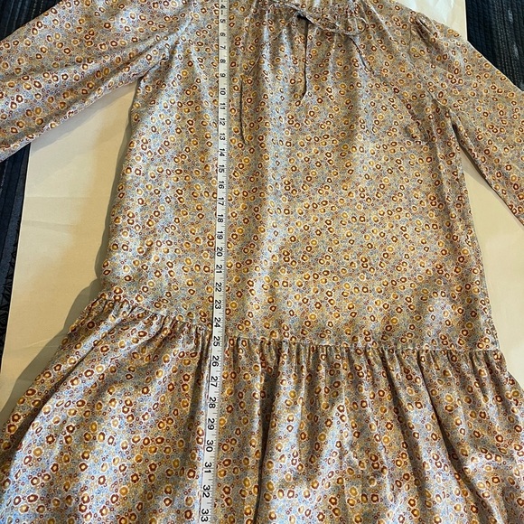 Rebecca Taylor Violet Fleur Silk Mini Dress Blue Combo size Med - Picture 15 of 16